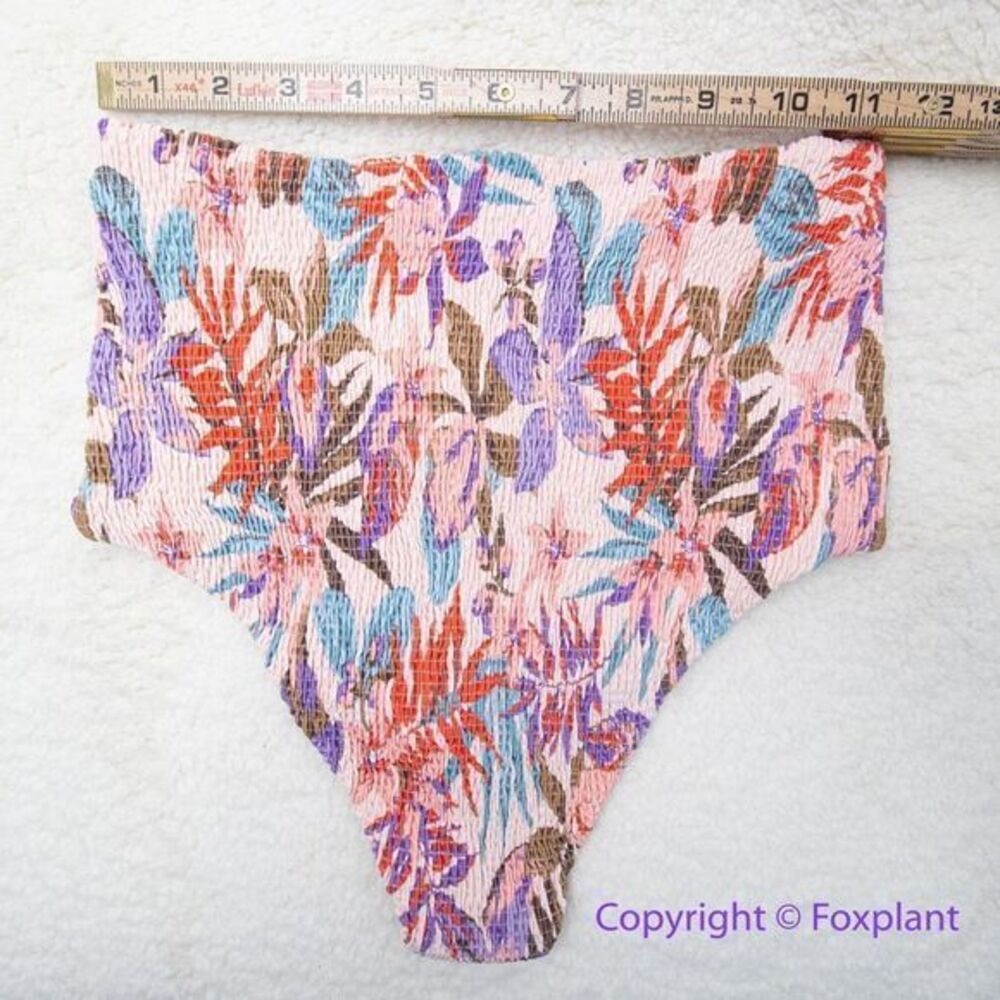 NEW Free People Citrine Dakota  aloha blooms floral bikini bottom, size S‎ - Picture 9 of 12